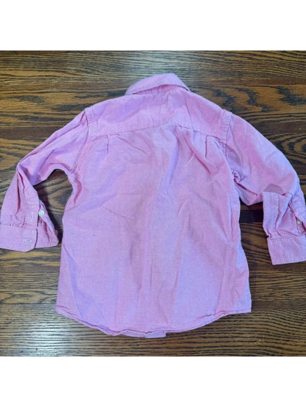 Children’s Places Toddler Boys Pink Button Down Shirt 100% Cotton Size 2T